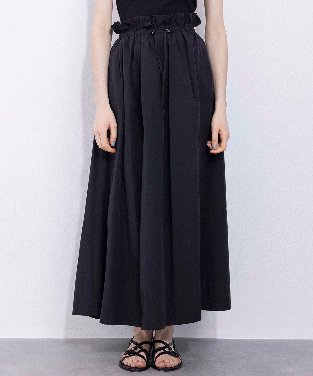 【ネイヴ/NAVE】の【Nave・洗える】ドライタッサー スカート インテリア・キッズ・メンズ・レディースファッション・服の通販 founy(ファニー) 　ファッション　Fashion　レディースファッション　Fashion for Women　スカート　Skirts　エレガント 上品　Elegant　ギャザー　Gathered, Ruffled　ドローコード　Drawcord, Drawstring Cord　ポケット　Pocket, Pocket Detail　ランダム　Random, Irregular　夏　Summer　春　Spring　S/S・春夏　SS, Spring/Summer, Warm Season　洗える　Machine Washable　ブラック系|ID: prp329100004854740 ipo3291000000035727608