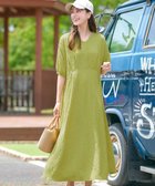 【ティアクラッセ/Tiaclasse】の【新色追加・洗える】ワッフルVネックワンピース ライム|ID: prp329100004854741 ipo3291000000035727728