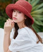 【ティアクラッセ/Tiaclasse】のペーパーバケットハット レッド|ID: prp329100004854747 ipo3291000000035728251