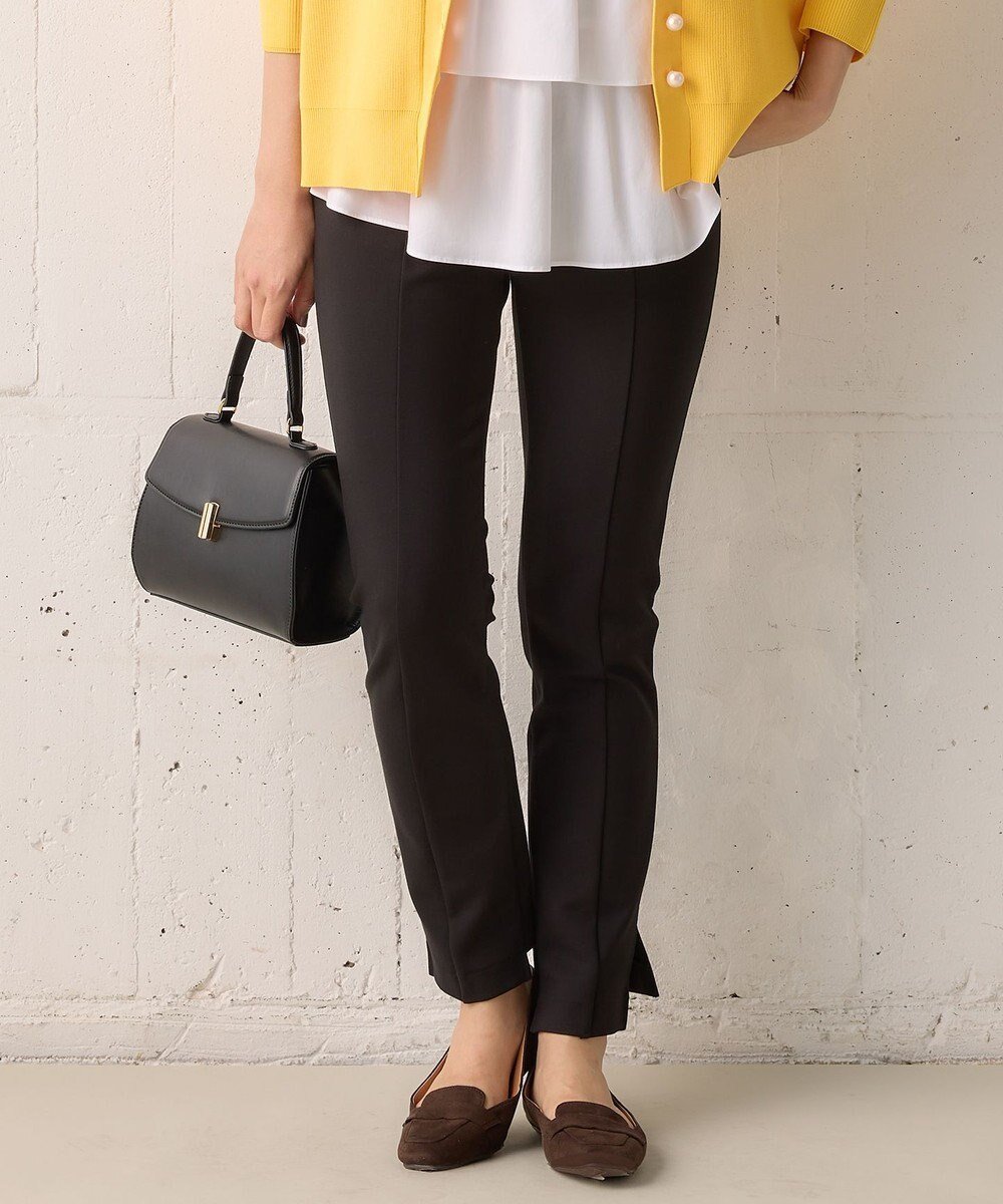 【組曲/KUMIKYOKU】の【洗える・ウエストゴム仕様】ハイパワーストレッチサイドスリット パンツ 人気、トレンドファッション・服の通販 founy(ファニー) 　ファッション　Fashion　レディースファッション　Fashion for Women　パンツ　Pants & Trousers　洗える　Machine Washable　今季　This Season, Current Season　スリット　Slit, Slit Detail　センター　Center, Center Line　ポケット　Pocket, Pocket Detail　A/W・秋冬　Autumn/Winter　S/S・春夏　SS, Spring/Summer, Warm Season　夏　Summer　 other-1|ID: prp329100004854767 ipo3291000000035729599