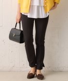 【組曲/KUMIKYOKU】の【洗える・ウエストゴム仕様】ハイパワーストレッチサイドスリット パンツ ブラック系|ID: prp329100004854767 ipo3291000000035729605