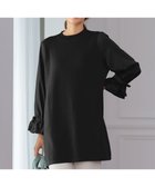 【ティアクラッセ/Tiaclasse】の【洗える】ボリュームリボン袖ニットコンビチュニック ブラック|ID: prp329100004854772 ipo3291000000035729920