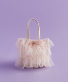 【メゾンドフルール/Maison de FLEUR】のコットンキャンディフリルトートバッグ Pink Beige|ID: prp329100004854784 ipo3291000000035730363