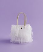 【メゾンドフルール/Maison de FLEUR】のコットンキャンディフリルトートバッグ Ivory|ID: prp329100004854784 ipo3291000000035730366