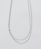 【フィービィー/phoebe】の【金属アレルギー対応】ダブルチェーンネックレス シルバー/サージカルステンレス シルバー|ID: prp329100004854788 ipo3291000000035730688