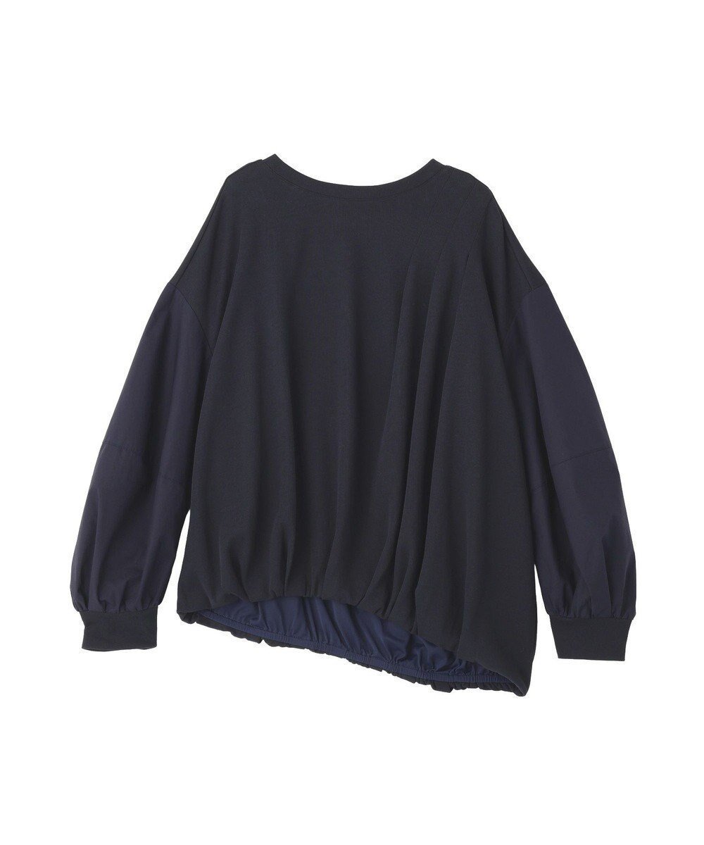 【イェッカ ヴェッカ/YECCA VECCA】のアシメバルーンプルオーバー インテリア・キッズ・メンズ・レディースファッション・服の通販 founy(ファニー) 　ファッション　Fashion　レディースファッション　Fashion for Women　トップス・カットソー　Cut & Sew Tops　シャツ・ブラウス・オフィスカジュアル　Elegant Blouses & Button-Ups　ロングTシャツ・Tシャツ　Longline T-Shirts & Tees　カジュアルプルオーバー・ニットトップス　Pullovers & Knit Tops / Casual Pullovers　カットソー・ベーシックTシャツ　Cut-and-Sewn Tops / Stretch Tees & Basics　おすすめ　Recommended / Our Picks　アシンメトリー　Asymmetrical Style　カットソー　Cut and Sewn Top　シンプル　Simple, Minimal　トレンド　Trend, Trending Now　ドッキング　Docking, Mixed Material　バルーン　Balloon, Balloon Silhouette　ポケット　Pocket, Pocket Detail　リラックス　Relax, Relaxed Fit　夏　Summer　春　Spring　S/S・春夏　SS, Spring/Summer, Warm Season　Navy|ID: prp329100004854840 ipo3291000000035733390