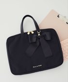 【メゾンドフルール/Maison de FLEUR】のリボンチャーム付きPCケース Black|ID: prp329100004854846 ipo3291000000035733425