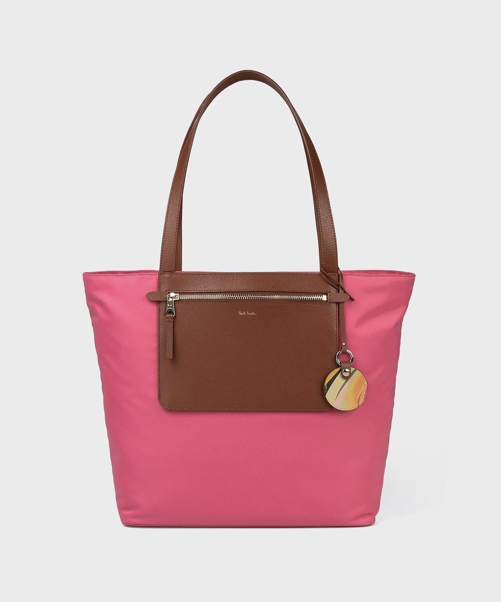 【ポール スミス/Paul Smith】のモダンナイロン トートバッグ インテリア・キッズ・メンズ・レディースファッション・服の通販 founy(ファニー) 　ファッション　Fashion　レディースファッション　Fashion for Women　バッグ　Bags　コーティング　Coating, Coated Finish　チャーム　Charm, Pendant　フォルム　Silhouette, Form　プリント　Print, Printed Pattern　ベーシック　Basic, Essential　ポケット　Pocket, Pocket Detail　モダン　Modern, Contemporary　おすすめ　Recommended / Our Picks　旅行　Travel　スーツケース キャリーケース　Suitcase / Carry Case　エレガント 上品　Elegant　ピンク|ID: prp329100004854876 ipo3291000000035734196