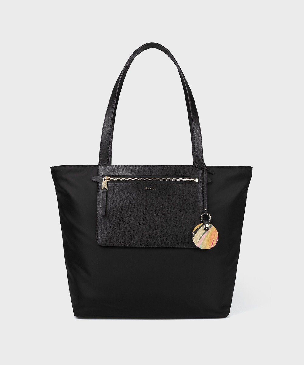 【ポール スミス/Paul Smith】のモダンナイロン トートバッグ インテリア・キッズ・メンズ・レディースファッション・服の通販 founy(ファニー) 　ファッション　Fashion　レディースファッション　Fashion for Women　バッグ　Bags　コーティング　Coating, Coated Finish　チャーム　Charm, Pendant　フォルム　Silhouette, Form　プリント　Print, Printed Pattern　ベーシック　Basic, Essential　ポケット　Pocket, Pocket Detail　モダン　Modern, Contemporary　おすすめ　Recommended / Our Picks　旅行　Travel　スーツケース キャリーケース　Suitcase / Carry Case　エレガント 上品　Elegant　ブラック|ID: prp329100004854876 ipo3291000000035734202