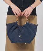 【ジェイ プレス/J.PRESS】の【2way】ギャザーバンブー トート バッグ ネイビー系|ID: prp329100004854899 ipo3291000000036209253