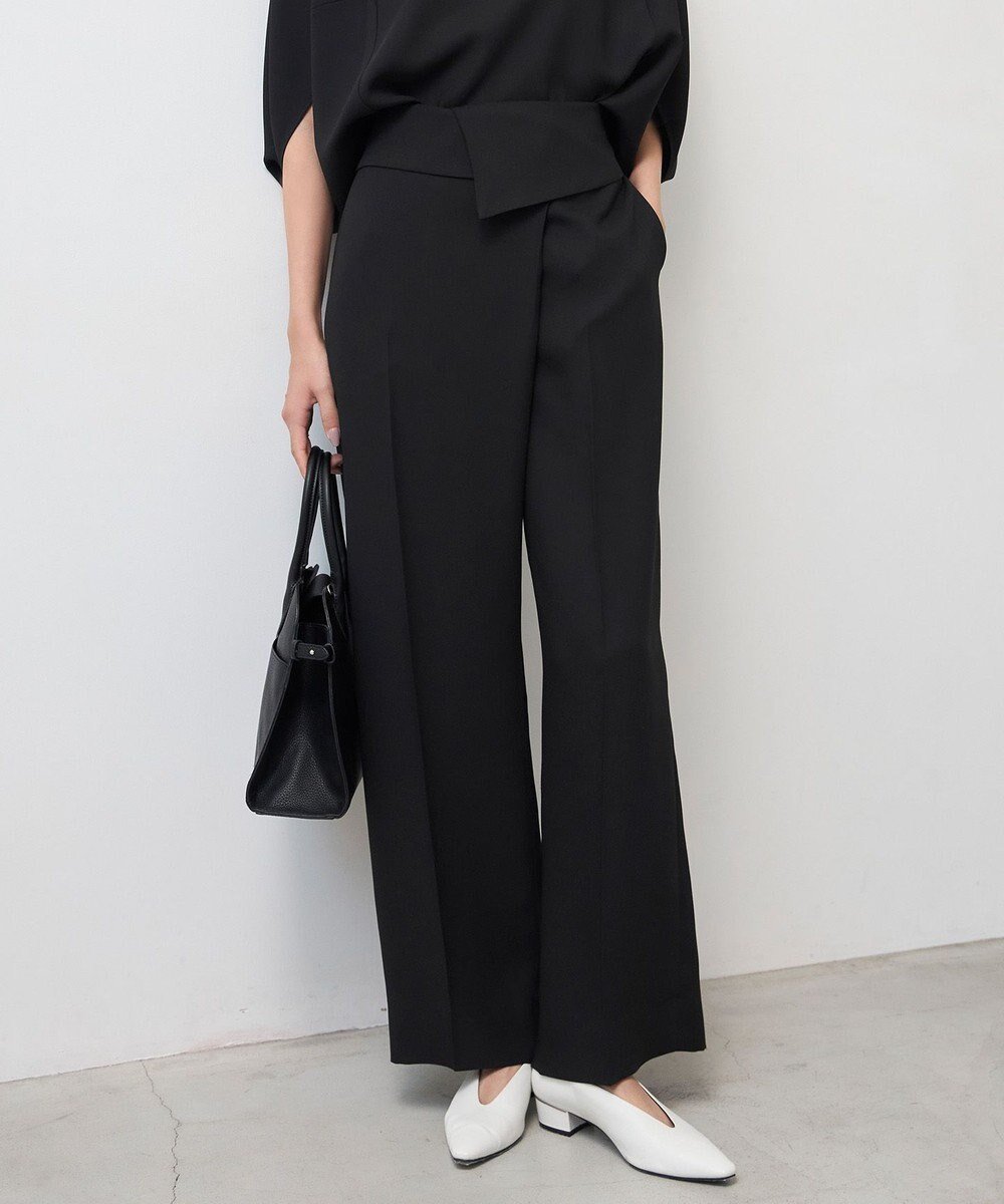 【アイシービー/iCB】の【UVケア・接触冷感・速乾・防シワ・洗える】 FluidBackSatin デザインワイドパンツ インテリア・キッズ・メンズ・レディースファッション・服の通販 founy(ファニー) 　ファッション　Fashion　レディースファッション　Fashion for Women　パンツ　Pants & Trousers　春　Spring　洗える　Machine Washable　サテン　Satin, Glossy Fabric　シンプル　Simple, Minimal　セットアップ　Set-Up, Coordinated Outfit　トレンド　Trend, Trending Now　なめらか　Smooth, Silky Texture　ワイド　Wide, Wide Fit　S/S・春夏　SS, Spring/Summer, Warm Season　おすすめ　Recommended / Our Picks　夏　Summer　2025年　2025　2025春夏・S/S　Spring/Summer 2025 SS25　ブラック系|ID: prp329100004854956 ipo3291000000035760121