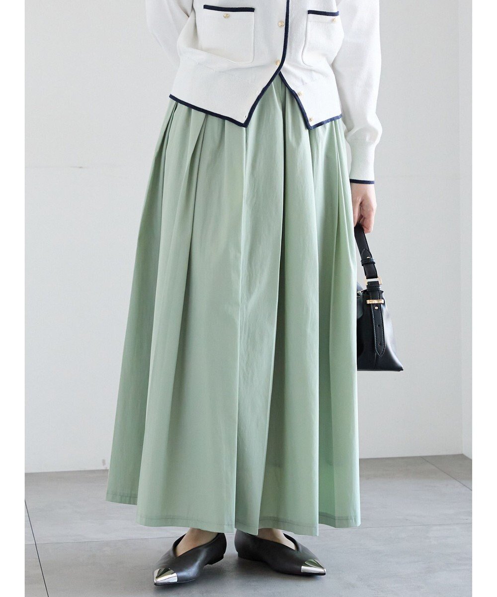 【テチチ/Te chichi】のダブルタックフレアスカート インテリア・キッズ・メンズ・レディースファッション・服の通販 founy(ファニー) 　ファッション　Fashion　レディースファッション　Fashion for Women　スカート　Skirts　Aライン・フレアスカート　A-Line & Flared Skirts　バランス　Balance, Style Balance　エレガント 上品　Elegant　夏　Summer　S/S・春夏　SS, Spring/Summer, Warm Season　A/W・秋冬　Autumn/Winter　グリーン|ID: prp329100004854971 ipo3291000000035760622