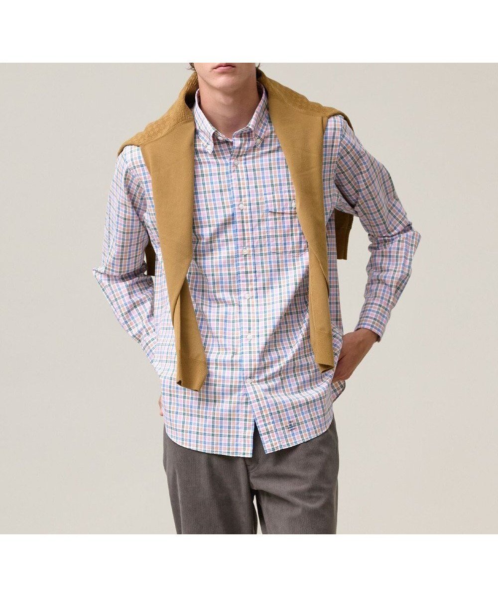 【ジェイ プレス/J.PRESS / MEN】の【SOMELOS / ソメロス】コットンオックス マルチチェックシャツ / B.D. 人気、トレンドファッション・服の通販 founy(ファニー) ファッション Fashion メンズファッション Fashion for Men トップス・カットソー Cut & Sew Tops メンズシャツ Shirts インナー Innerwear クラシック Classic, Timeless Style シンプル Simple, Minimal ドレス Dress, One-Piece バランス Balance, Style Balance フィット Fit, Slim Fit フラップ Flap, Flap Pocket ポケット Pocket, Pocket Detail A/W・秋冬 Autumn/Winter other-1|ID: prp329100004854996 ipo3291000000035761070