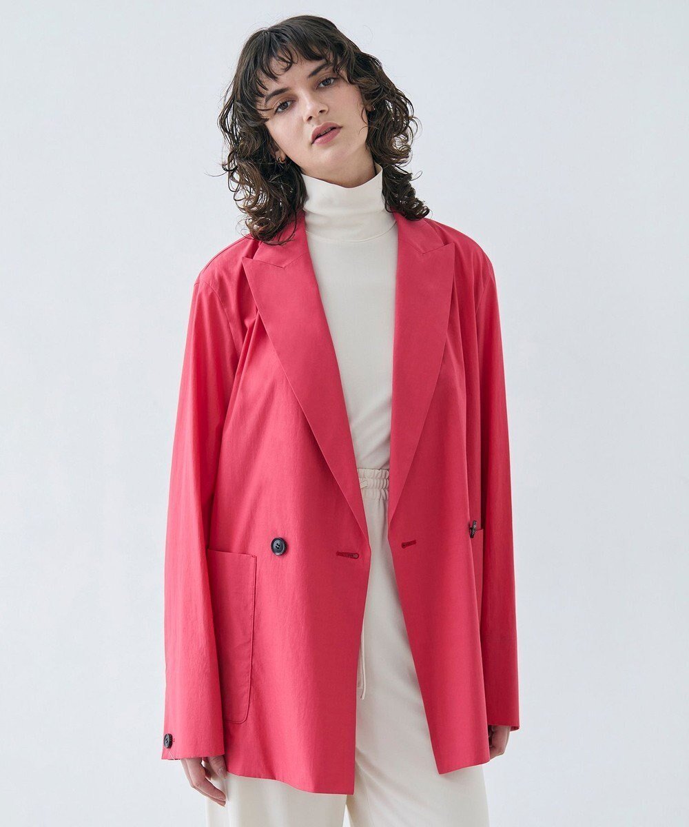 【ベイジ,/BEIGE,】の【洗える・FUDGE 6月号掲載】MALLOW / コットンテーラードオーバージャケット インテリア・キッズ・メンズ・レディースファッション・服の通販 founy(ファニー) 　雑誌掲載アイテム　Magazine Picks & Fashion Features　ファッション雑誌　Fashion Magazines　ファッジ　FUDGE　ファッション　Fashion　レディースファッション　Fashion for Women　アウター　Coat / Outerwear Collection　レディースジャケット・軽アウター　Jackets　テーラードジャケット / 通勤・きれいめスタイル　Tailored Jackets & Blazers　6月号　June Issue, Jun. Edition　ジャケット　Jacket, Outerwear　セットアップ　Set-Up, Coordinated Outfit　ボトム　Bottoms, Lower Wear　マニッシュ　Mannish, Boyish　ビジネス 仕事 通勤　Business / Work / Commuting　夏　Summer　春　Spring　S/S・春夏　SS, Spring/Summer, Warm Season　洗える　Machine Washable　羽織　Haori, Light Jacket　雑誌　Magazine, Fashion Magazine　Poppy Red|ID: prp329100004854997 ipo3291000000035761125