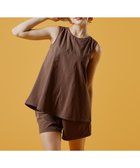 【三愛水着楽園/San-ai Resort】の【カップ付きセット水着】タンキニ セット水着 無地【Ungrid(アングリッド)】 ブラウン|ID: prp329100004855016 ipo3291000000035762009