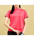 【23区 ゴルフ/NIJYUSANKU GOLF】の【WOMEN】ライトダンボール ロゴリブモックネック ピンク系|ID: prp329100004855050 ipo3291000000035763192