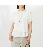 【ジェイ プレス/J.PRESS】の【WEB限定カラーあり・洗える】レースドッキング カットソー オフホワイト系|ID: prp329100004855053 ipo3291000000035763264