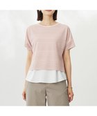 【ジェイ プレス/J.PRESS】の【WEB限定カラーあり・洗える】レースドッキング カットソー 【WEB限定カラー】ピンク系|ID: prp329100004855053 ipo3291000000035763267