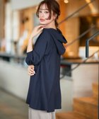 【ティアクラッセ/Tiaclasse】のフード付きフレアチュニック ネイビー|ID: prp329100004855062 ipo3291000000035763529