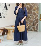 【ティアクラッセ/Tiaclasse】の【洗える】デニムタックギャザーワンピース ネイビー|ID: prp329100004855065 ipo3291000000035763815