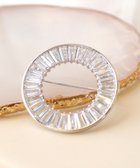 【ティアクラッセ/Tiaclasse】のガラスサークルブローチ シルバー|ID: prp329100004855067 ipo3291000000035763865