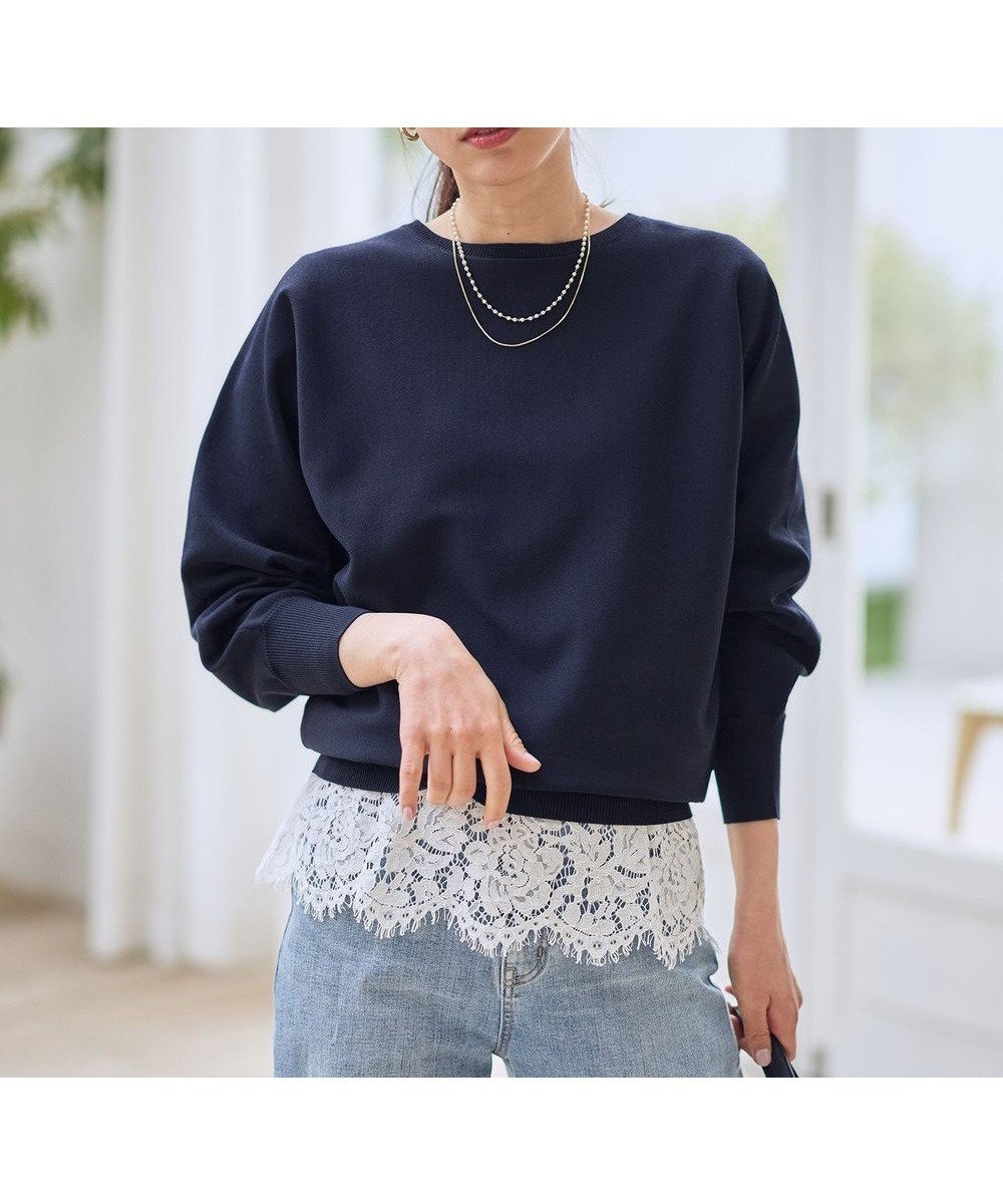 【エニー/ANY】の裾レースインナー インテリア・キッズ・メンズ・レディースファッション・服の通販 founy(ファニー) 　ファッション　Fashion　レディースファッション　Fashion for Women　トップス・カットソー　Cut & Sew Tops　シャツ・ブラウス・オフィスカジュアル　Elegant Blouses & Button-Ups　ロングTシャツ・Tシャツ　Longline T-Shirts & Tees　カットソー・ベーシックTシャツ　Cut-and-Sewn Tops / Stretch Tees & Basics　おすすめ　Recommended / Our Picks　インナー　Innerwear　カットソー　Cut and Sewn Top　カーディガン　Cardigan, Knitwear　ジャケット　Jacket, Outerwear　デニム　Denim, Jeans Material　トレンド　Trend, Trending Now　ドッキング　Docking, Mixed Material　バランス　Balance, Style Balance　レース　Lace, Lace Fabric　エレガント 上品　Elegant　夏　Summer　春　Spring　S/S・春夏　SS, Spring/Summer, Warm Season　オフホワイト|ID: prp329100004855083 ipo3291000000035938640