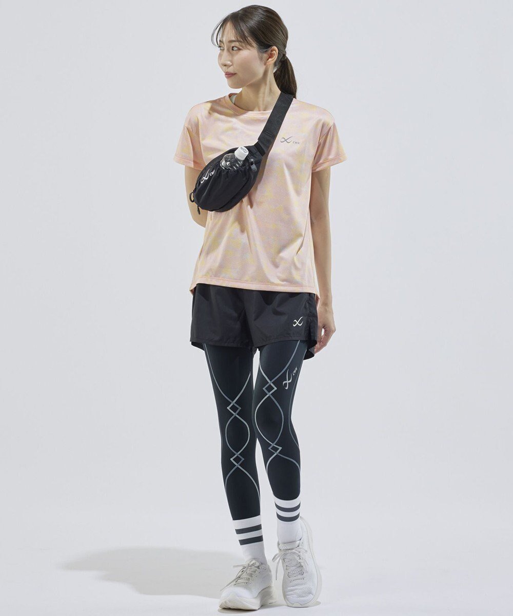 【シーダブリューエックス/CW-X】の【WOMEN】 CW-X ランニングパンツ 立体パターン設計 スポーツウェア 3分丈 レディース DHY393 /ワコール インテリア・キッズ・メンズ・レディースファッション・服の通販 founy(ファニー) 　ファッション　Fashion　レディースファッション　Fashion for Women　パンツ　Pants & Trousers　スポーツ　Sports, Activewear　パターン　Pattern, Design Print　ポケット　Pocket, Pocket Detail　ランニング　Running, Running Wear, Activewear, Jogging　ブラック|ID: prp329100004855086 ipo3291000000035764411