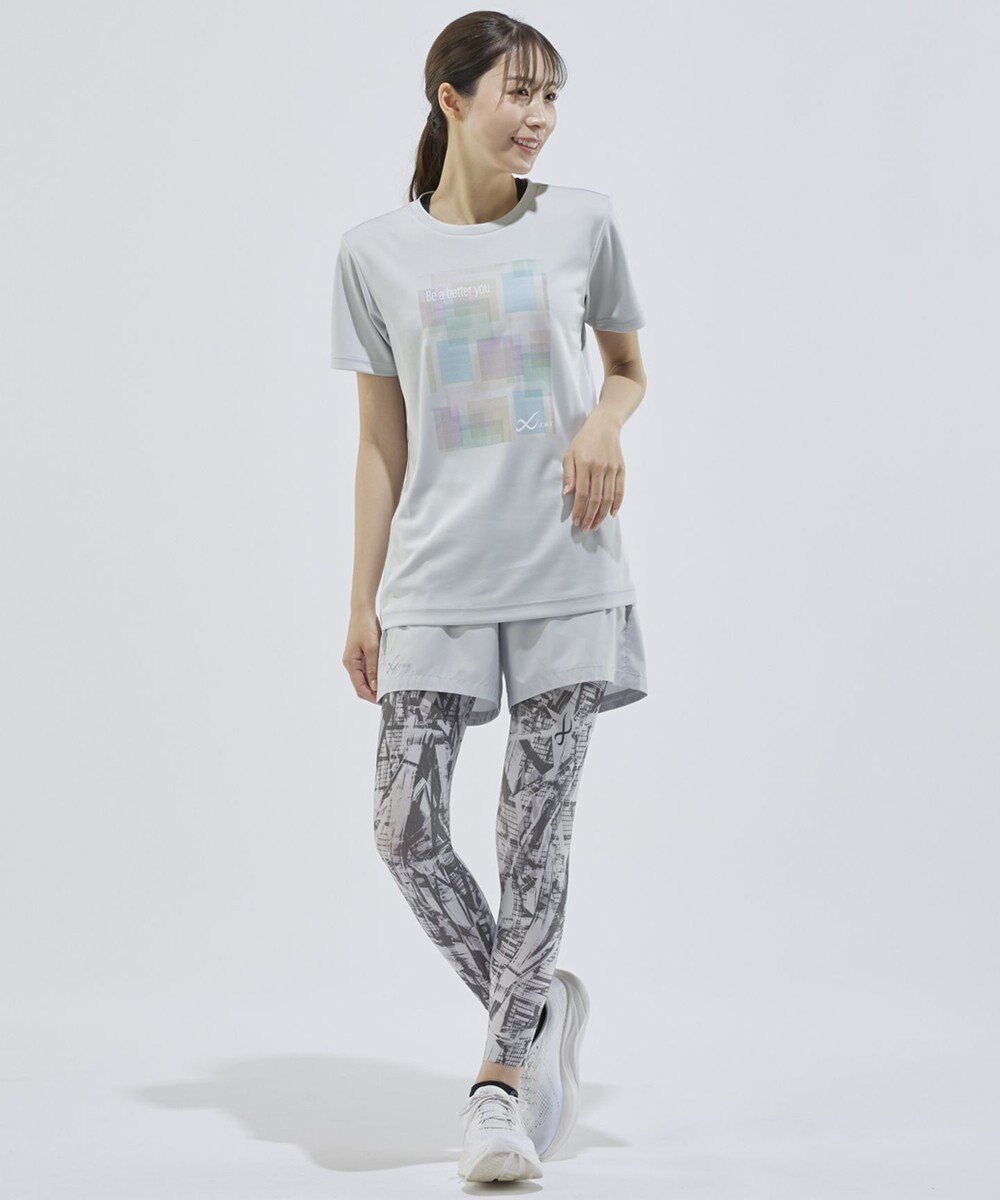 【シーダブリューエックス/CW-X】の【WOMEN】 CW-X ランニングパンツ 立体パターン設計 スポーツウェア 3分丈 レディース DHY393 /ワコール インテリア・キッズ・メンズ・レディースファッション・服の通販 founy(ファニー) 　ファッション　Fashion　レディースファッション　Fashion for Women　パンツ　Pants & Trousers　スポーツ　Sports, Activewear　パターン　Pattern, Design Print　ポケット　Pocket, Pocket Detail　ランニング　Running, Running Wear, Activewear, Jogging　グレー|ID: prp329100004855086 ipo3291000000035764413