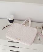 【メゾンドフルール/Maison de FLEUR】のリボン柄キルティングPCケース Pink|ID: prp329100004855089 ipo3291000000035764467