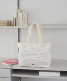 【メゾンドフルール/Maison de FLEUR】のローズリボン刺繍パファートートバッグ Ivory|ID: prp329100004855091 ipo3291000000035764487