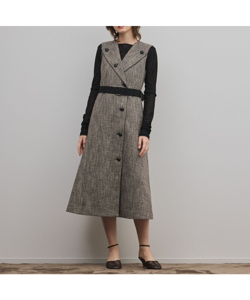 【グレース コンチネンタル/GRACE CONTINENTAL】のツイーディジャンパースカート インテリア・キッズ・メンズ・レディースファッション・服の通販 founy(ファニー) ファッション Fashion レディースファッション Fashion for Women スカート Skirts おすすめ Recommended / Our Picks インナー Innerwear カットソー Cut and Sewn Top ツイード Twill, Twill Weave ロング Long, Long-Length 夏 Summer 春 Spring S/S・春夏 SS, Spring/Summer, Warm Season ベージュ|ID: prp329100004855096 ipo3291000000035764563