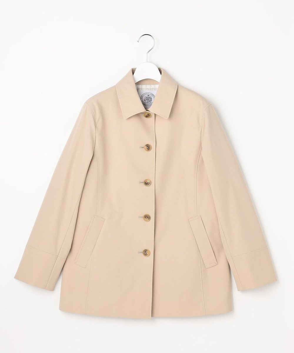 【ジェイ プレス/J.PRESS】のドライストレッチ ショート ステンカラー コート インテリア・キッズ・メンズ・レディースファッション・服の通販 founy(ファニー) 　ファッション　Fashion　レディースファッション　Fashion for Women　アウター　Coat / Outerwear Collection　コート・ロングコート・ピーコート　Long Coats, Peacoats & More　レディースジャケット・軽アウター　Jackets　コンパクト　Compact, Small Size　ショート　Short, Short Length　ジャケット　Jacket, Outerwear　ストレッチ　Stretch, Stretchy Fabric　チェック　Check, Plaid, Tartan　ベーシック　Basic, Essential　夏　Summer　春　Spring　S/S・春夏　SS, Spring/Summer, Warm Season　ベージュ系|ID: prp329100004855099 ipo3291000000035764597