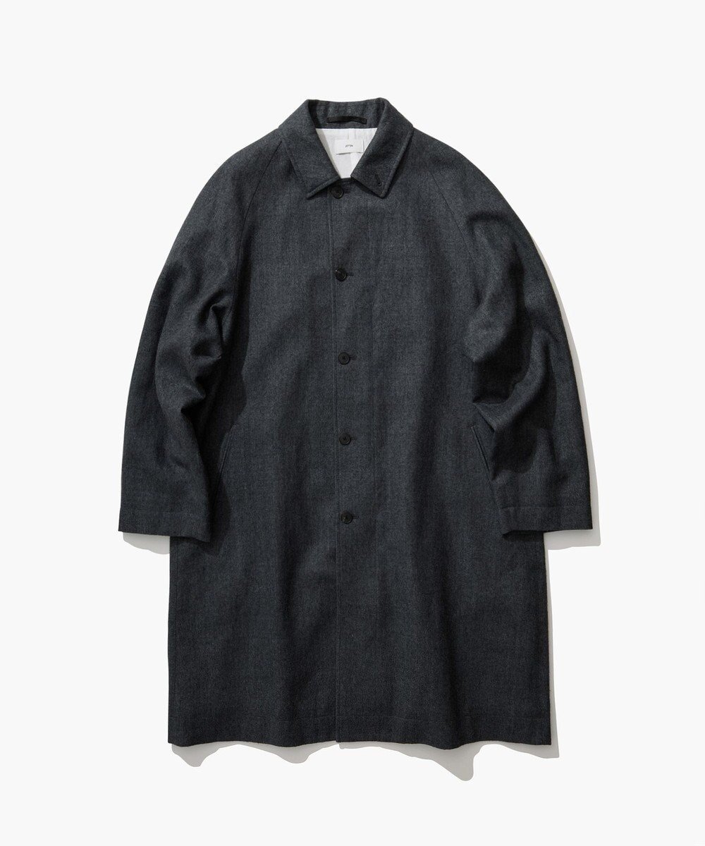 【エイトン/ATON】のLINEN WOOL TWILL バルマカーンコート - UNISEX インテリア・キッズ・メンズ・レディースファッション・服の通販 founy(ファニー) 　ファッション　Fashion　レディースファッション　Fashion for Women　アウター　Coat / Outerwear Collection　コート・ロングコート・ピーコート　Long Coats, Peacoats & More　レディースジャケット・軽アウター　Jackets　ユニセックス　Unisex, Genderless　ジャケット　Jacket, Outerwear　ツイード　Twill, Twill Weave　リネン　Linen, Linen Fabric　A/W・秋冬　Autumn/Winter　CHARCOAL GRAY|ID: prp329100004855113 ipo3291000000035765006