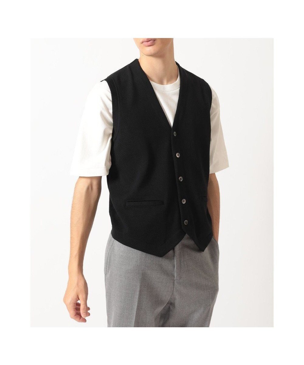 【ダックス/DAKS / MEN】のスーパーファインメリノ コンビネーションニットベスト インテリア・キッズ・メンズ・レディースファッション・服の通販 founy(ファニー) ファッション Fashion メンズファッション Fashion for Men トップス・カットソー Cut & Sew Tops ニット・セーター / 定番トップス Knit Tops & Sweaters ベスト・ジレ Vests & Gilets インナー Innerwear ジャケット Jacket, Outerwear フィット Fit, Slim Fit ブルゾン Blouson, Bomber Jacket ベスト Vest, Waistcoat エレガント 上品 Elegant 夏 Summer S/S・春夏 SS, Spring/Summer, Warm Season A/W・秋冬 Autumn/Winter ブラック|ID: prp329100004855147 ipo3291000000035766344