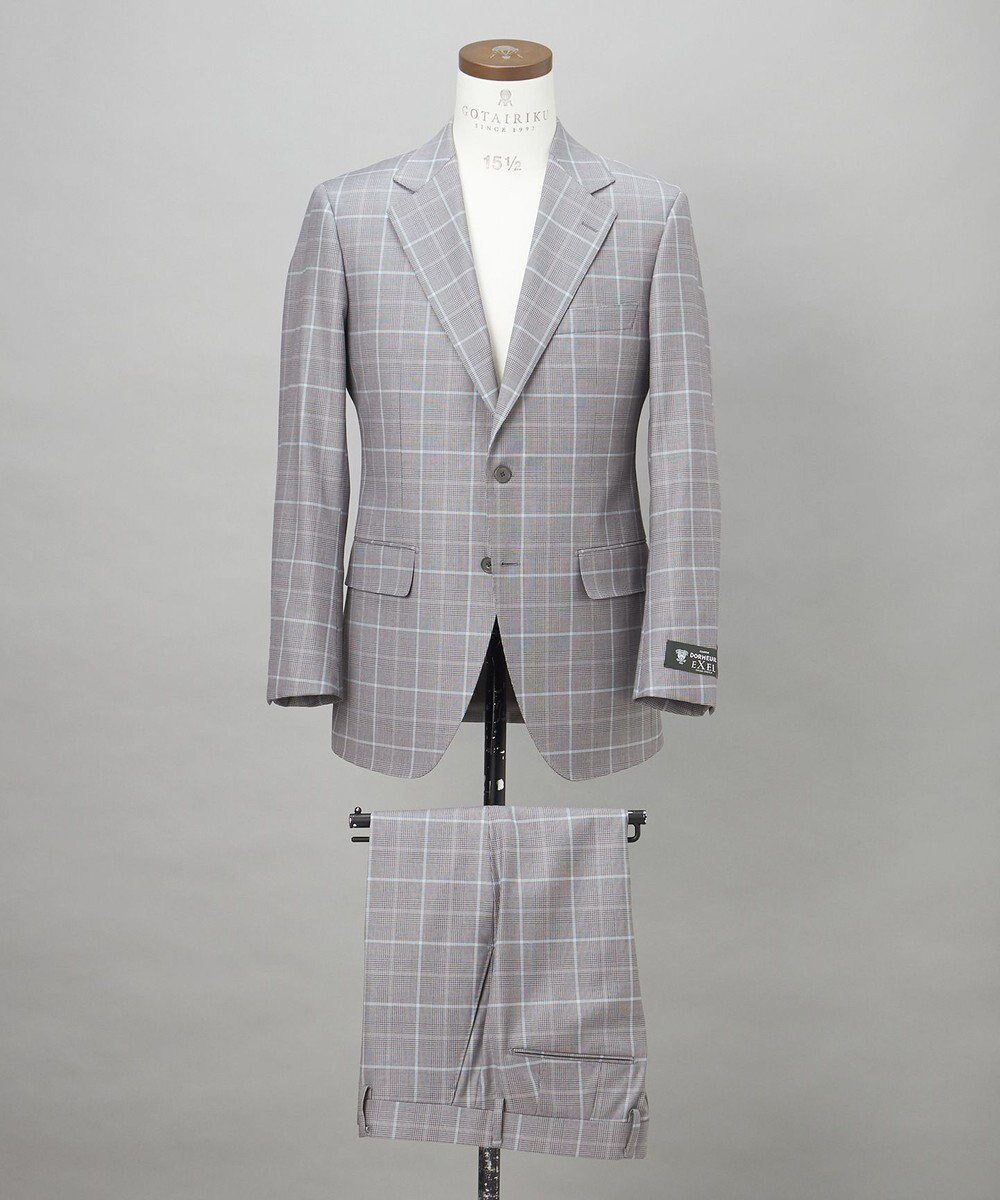 【五大陸/gotairiku / MEN】の【DORMEUIL/ドーメル】エクセル 10マンススーツ インテリア・キッズ・メンズ・レディースファッション・服の通販 founy(ファニー) ファッション Fashion メンズファッション Fashion for Men セットアップ Matching Sets シェイプ Shape, Slim Fit ストレッチ Stretch, Stretchy Fabric スーツ Suit, Formalwear セットアップ Set-Up, Coordinated Outfit テーパード Tapered, Tapered Pants フィット Fit, Slim Fit フランス France, French レギュラー Regular, Standard Fit ワーク Workwear, Utility Style A/W・秋冬 Autumn/Winter S/S・春夏 SS, Spring/Summer, Warm Season 夏 Summer ライトグレー系4|ID: prp329100004855152 ipo3291000000035766756