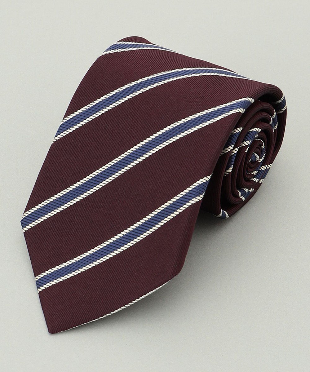 【五大陸/gotairiku / MEN】のリクルートにも【日本製】シルク ネクタイ_レジメンタル インテリア・キッズ・メンズ・レディースファッション・服の通販 founy(ファニー) 　ファッション　Fashion　メンズファッション　Fashion for Men　シルク　Silk, 100% Silk　スーツ　Suit, Formalwear　日本製　Made In Japan　ワイン系1|ID: prp329100004855154 ipo3291000000035766852