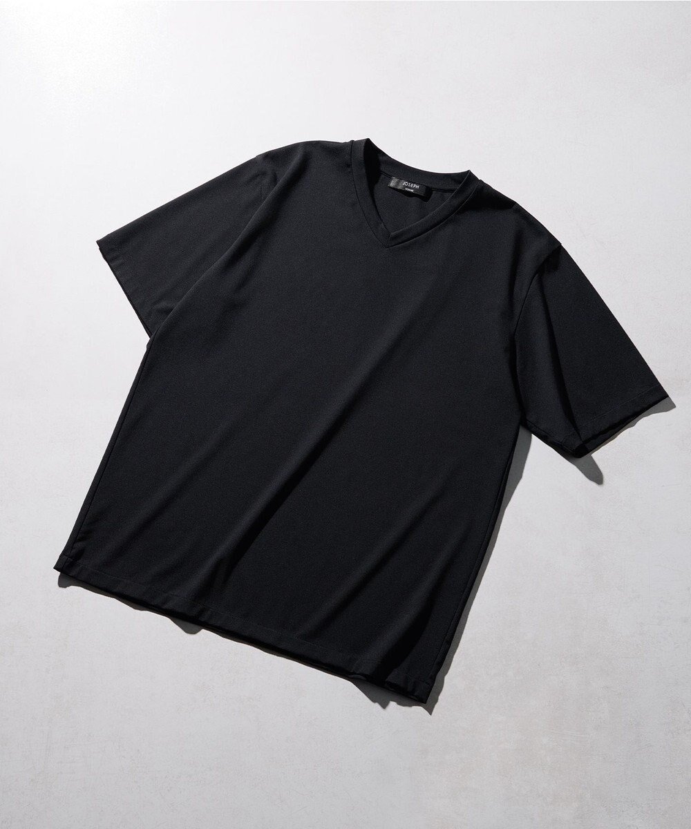 【ジョゼフ オム/JOSEPH HOMME / MEN】の【新素材】ハイゲージベアスムース VネックTシャツ インテリア・キッズ・メンズ・レディースファッション・服の通販 founy(ファニー) 　ファッション　Fashion　メンズファッション　Fashion for Men　トップス・カットソー　Cut & Sew Tops　メンズシャツ　Shirts　カットソー　Cut and Sewn Top　シンプル　Simple, Minimal　プリント　Print, Printed Pattern　ベーシック　Basic, Essential　半袖　Short Sleeve, Half Sleeve　夏　Summer　春　Spring　S/S・春夏　SS, Spring/Summer, Warm Season　ネイビー系|ID: prp329100004855156 ipo3291000000035766932