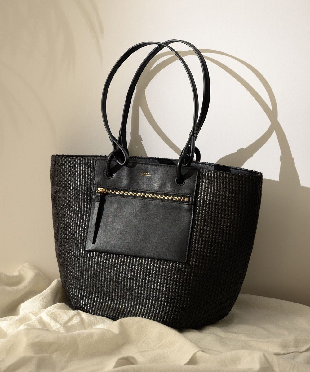 【23区/NIJYUSANKU】の雑材 トートバッグ 人気、トレンドファッション・服の通販 founy(ファニー) 　ファッション　Fashion　レディースファッション　Fashion for Women　バッグ　Bags　2025年　2025　2025春夏・S/S　Spring/Summer 2025 SS25　フロント　Front, Front Design　ポケット　Pocket, Pocket Detail　夏　Summer　旅行　Travel　春　Spring　S/S・春夏　SS, Spring/Summer, Warm Season　 other-1|ID: prp329100004855198 ipo3291000000035769533