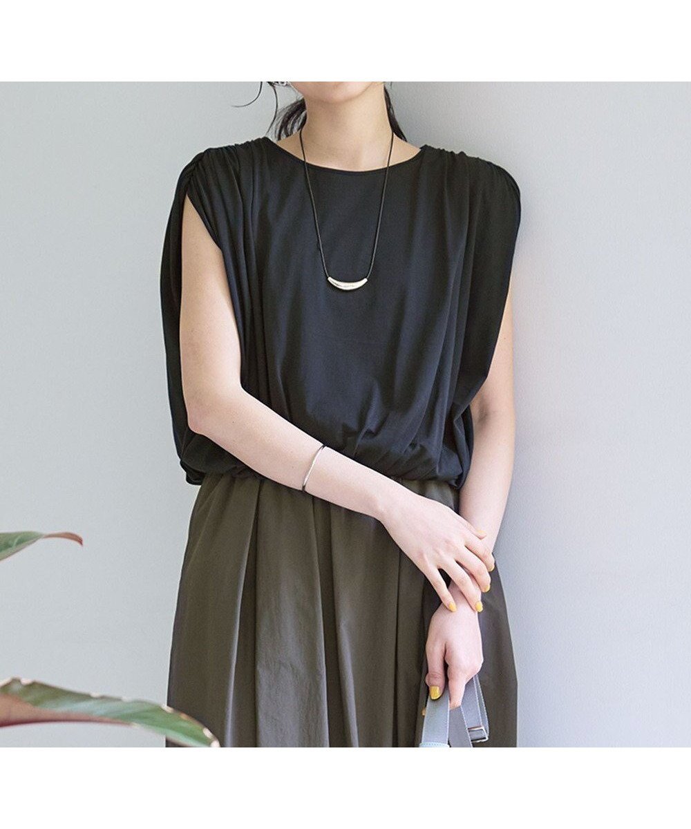 【23区/NIJYUSANKU】の【SLOW/一部店舗限定】ファインゲージ ギャザー Tシャツ インテリア・キッズ・メンズ・レディースファッション・服の通販 founy(ファニー) ファッション Fashion レディースファッション Fashion for Women トップス・カットソー Cut & Sew Tops シャツ・ブラウス・オフィスカジュアル Elegant Blouses & Button-Ups ロングTシャツ・Tシャツ Longline T-Shirts & Tees カットソー・ベーシックTシャツ Cut-and-Sewn Tops / Stretch Tees & Basics エアリー Airy Texture 春 Spring カットソー Cut and Sewn Top ギャザー Gathered, Ruffled コンパクト Compact, Small Size なめらか Smooth, Silky Texture ボトム Bottoms, Lower Wear S/S・春夏 SS, Spring/Summer, Warm Season 夏 Summer エレガント 上品 Elegant 2025年 2025 2025春夏・S/S Spring/Summer 2025 SS25 ネイビー系|ID: prp329100004855221 ipo3291000000035770514