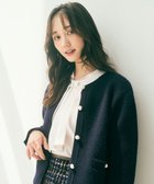 【エニィ スィス/any SiS】の【洗える】アンゴラフォックスブレンドニット ジャケット 人気、トレンドファッション・服の通販 founy(ファニー) ファッション Fashion レディースファッション Fashion for Women アウター Coat / Outerwear Collection レディースジャケット・軽アウター Jackets ノーカラージャケット / シンプル上品コーデ Collarless Jackets アンゴラ Angora Knitwear インナー Innerwear カーディガン Cardigan, Knitwear シンプル Simple, Minimal ジャケット Jacket, Outerwear ストレッチ Stretch, Stretchy Fabric デニム Denim, Jeans Material パール Pearl, Pearl Accent フォックス Fox, Fox Fur エレガント 上品 Elegant 洗える Machine Washable A/W・秋冬 Autumn/Winter thumbnail ネイビー|ID: prp329100004855239 ipo3291000000035771335