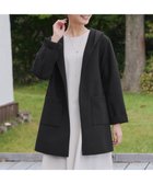 【ティアクラッセ/Tiaclasse】のダブルフェイスニットロングコート ブラック|ID: prp329100004855246 ipo3291000000035771626