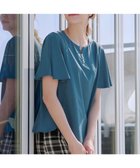 【ティアクラッセ/Tiaclasse】の【洗える】ブラウス見えフレアスリーブカットソー ターコイズ|ID: prp329100004855250 ipo3291000000035771867