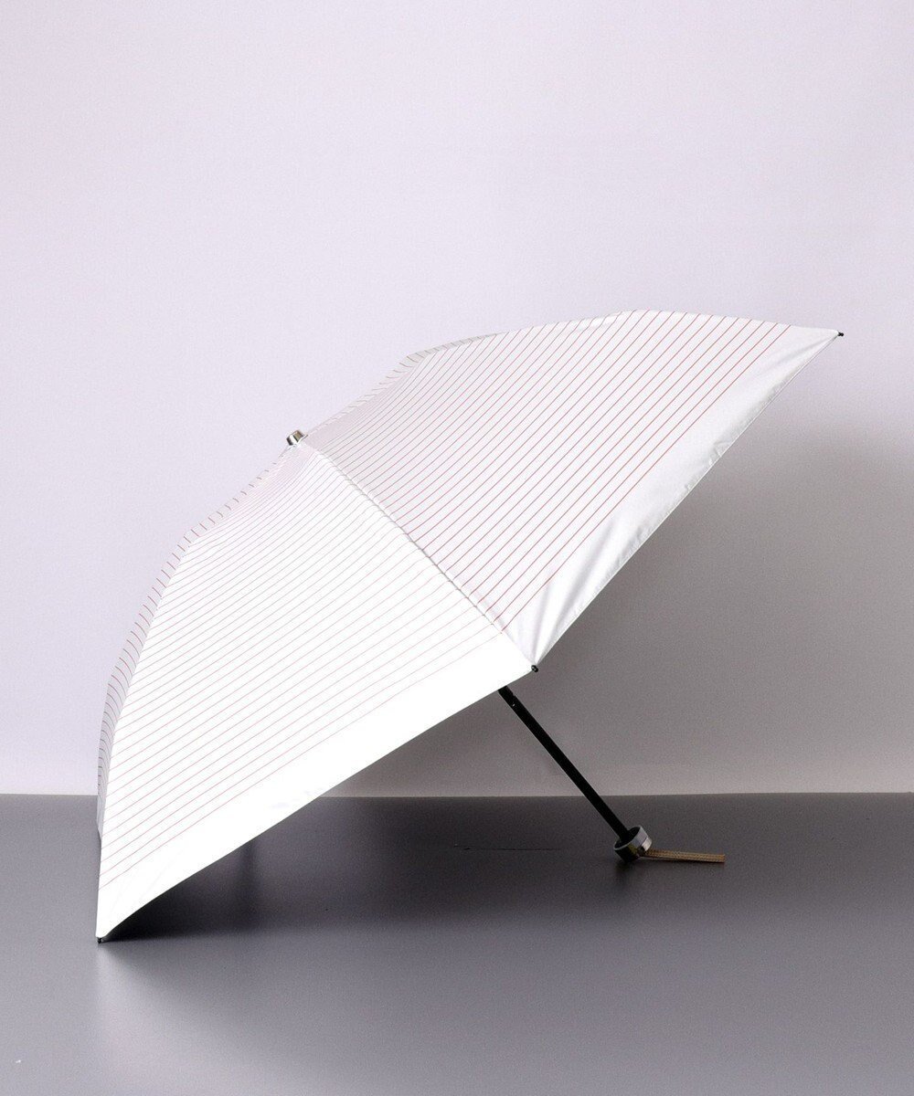 【アウロラ/AURORA】のBLAO (ブラオ) ボーダー柄 晴雨兼用傘 (折り畳み・ミニ) インテリア・キッズ・メンズ・レディースファッション・服の通販 founy(ファニー) 　ファッション　Fashion　レディースファッション　Fashion for Women　レイングッズ・傘・晴雨兼用傘　Umbrellas & Rain Gear　ボーダー　Border, Stripe　傘　Umbrella, Parasol　日傘　Parasol, UV Umbrella　オフホワイト|ID: prp329100004855262 ipo3291000000035772143