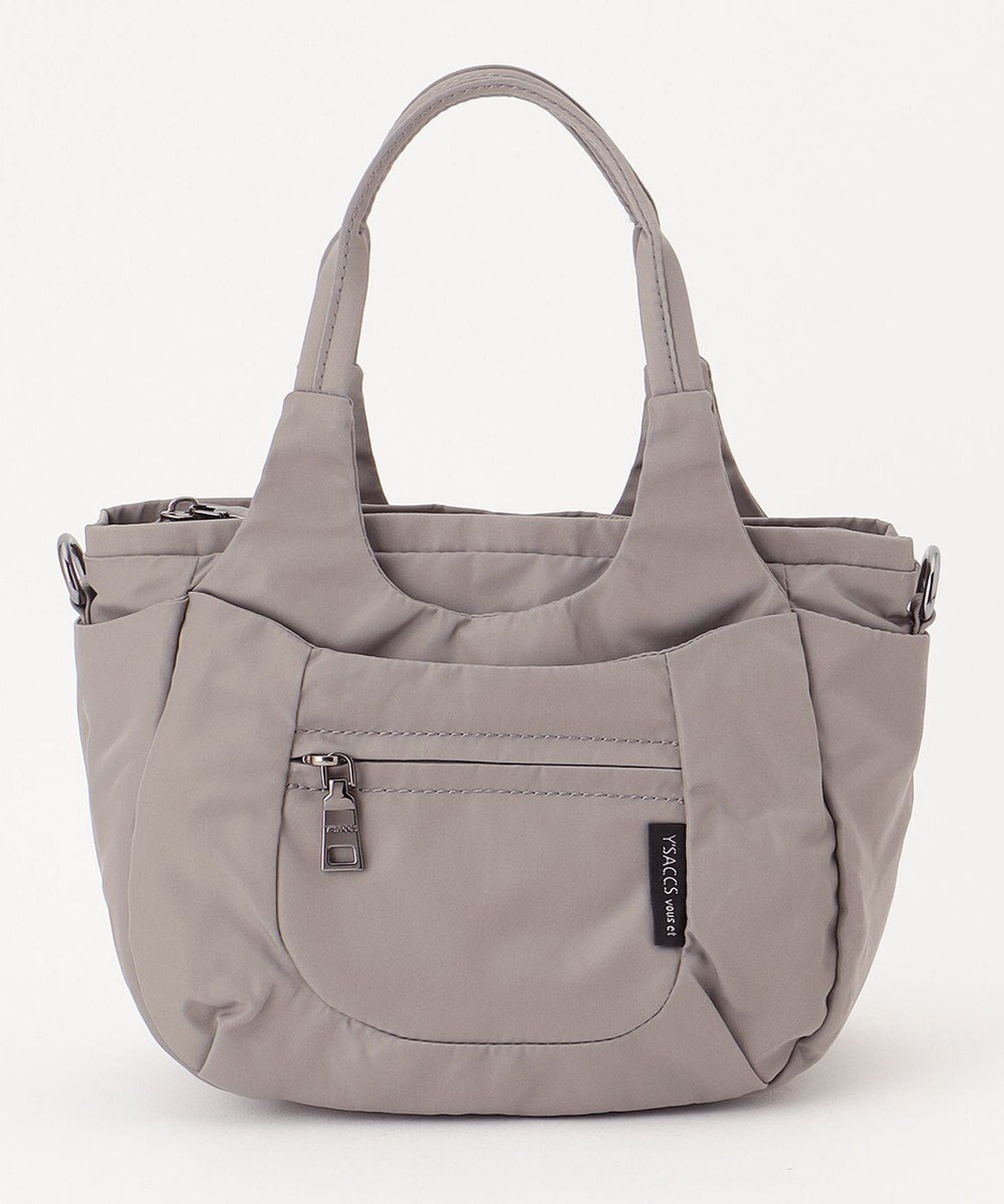 【イザック/Y'SACCS】の【Y SACCS vous et】ラウンド2WAYミニトート インテリア・キッズ・メンズ・レディースファッション・服の通販 founy(ファニー) ファッション Fashion レディースファッション Fashion for Women バッグ Bags スマート Smart, Elegant ポケット Pocket, Pocket Detail マグネット Magnet, Magnetic Closure ラウンド Round, Round Neck ラップ Wrap, Wrap Design 軽量 Lightweight, Ultra Light グレー|ID: prp329100004855278 ipo3291000000035772756