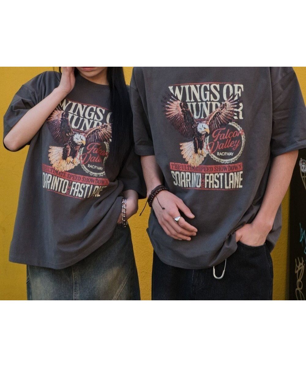 【ウィゴー/WEGO】の【ユニセックス着用ITEM/SMLサイズ展開】ヴィンテージライクグラフィックT(SS) インテリア・キッズ・メンズ・レディースファッション・服の通販 founy(ファニー) 　ファッション　Fashion　レディースファッション　Fashion for Women　トップス・カットソー　Cut & Sew Tops　シャツ・ブラウス・オフィスカジュアル　Elegant Blouses & Button-Ups　ロングTシャツ・Tシャツ　Longline T-Shirts & Tees　カットソー・ベーシックTシャツ　Cut-and-Sewn Tops / Stretch Tees & Basics　ヴィンテージ　Vintage Style　春　Spring　カットソー　Cut and Sewn Top　グラフィック　Graphic, Graphic Design　ショート　Short, Short Length　シンプル　Simple, Minimal　スマホ　Smartphone, Mobile Device　ダメージ　Distressed, Destroyed　デニム　Denim, Jeans Material　トレンド　Trend, Trending Now　ハーフ　Half, Half-Length　バランス　Balance, Style Balance　ビッグ　Big, Oversized　プリント　Print, Printed Pattern　ボトム　Bottoms, Lower Wear　半袖　Short Sleeve, Half Sleeve　ワイド　Wide, Wide Fit　S/S・春夏　SS, Spring/Summer, Warm Season　おすすめ　Recommended / Our Picks　夏　Summer　柄1|ID: prp329100004855294 ipo3291000000035773684