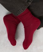 【ウィゴー/WEGO】の無地リブソックス(丈14㎝) レッド|ID: prp329100004855306 ipo3291000000035774341