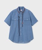 【ポール スミス/Paul Smith】のLa Peche エンブロイダリーデニム シャツ 人気、トレンドファッション・服の通販 founy(ファニー) ファッション Fashion レディースファッション Fashion for Women トップス・カットソー Cut & Sew Tops シャツ・ブラウス・オフィスカジュアル Elegant Blouses & Button-Ups シンプル Simple, Minimal デニム Denim, Jeans Material フロント Front, Front Design モチーフ Motif, Design Theme 半袖 Short Sleeve, Half Sleeve 夏 Summer S/S・春夏 SS, Spring/Summer, Warm Season A/W・秋冬 Autumn/Winter thumbnail サックスブルー|ID: prp329100004855318 ipo3291000000035774655