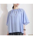 【自由区/JIYU-KU】のリヨセルポプリンフリル ブラウス 人気、トレンドファッション・服の通販 founy(ファニー) ファッション Fashion レディースファッション Fashion for Women トップス・カットソー Cut & Sew Tops シャツ・ブラウス・オフィスカジュアル Elegant Blouses & Button-Ups シンプル Simple, Minimal スリーブ Sleeve, Long Sleeve / Short Sleeve ドレープ Drape, Draping Fabric フェミニン Feminine, Girly フリル Frill, Ruffle フレア Flare, Flared ボトム Bottoms, Lower Wear 夏 Summer 抗菌 Antibacterial, Bacteria-Resistant 春 Spring S/S・春夏 SS, Spring/Summer, Warm Season thumbnail サックス×オフ|ID: prp329100004855331 ipo3291000000035774835