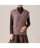 【自由区/JIYU-KU】のミックスツイードニット ベスト ピンク系|ID: prp329100004855345 ipo3291000000035775113