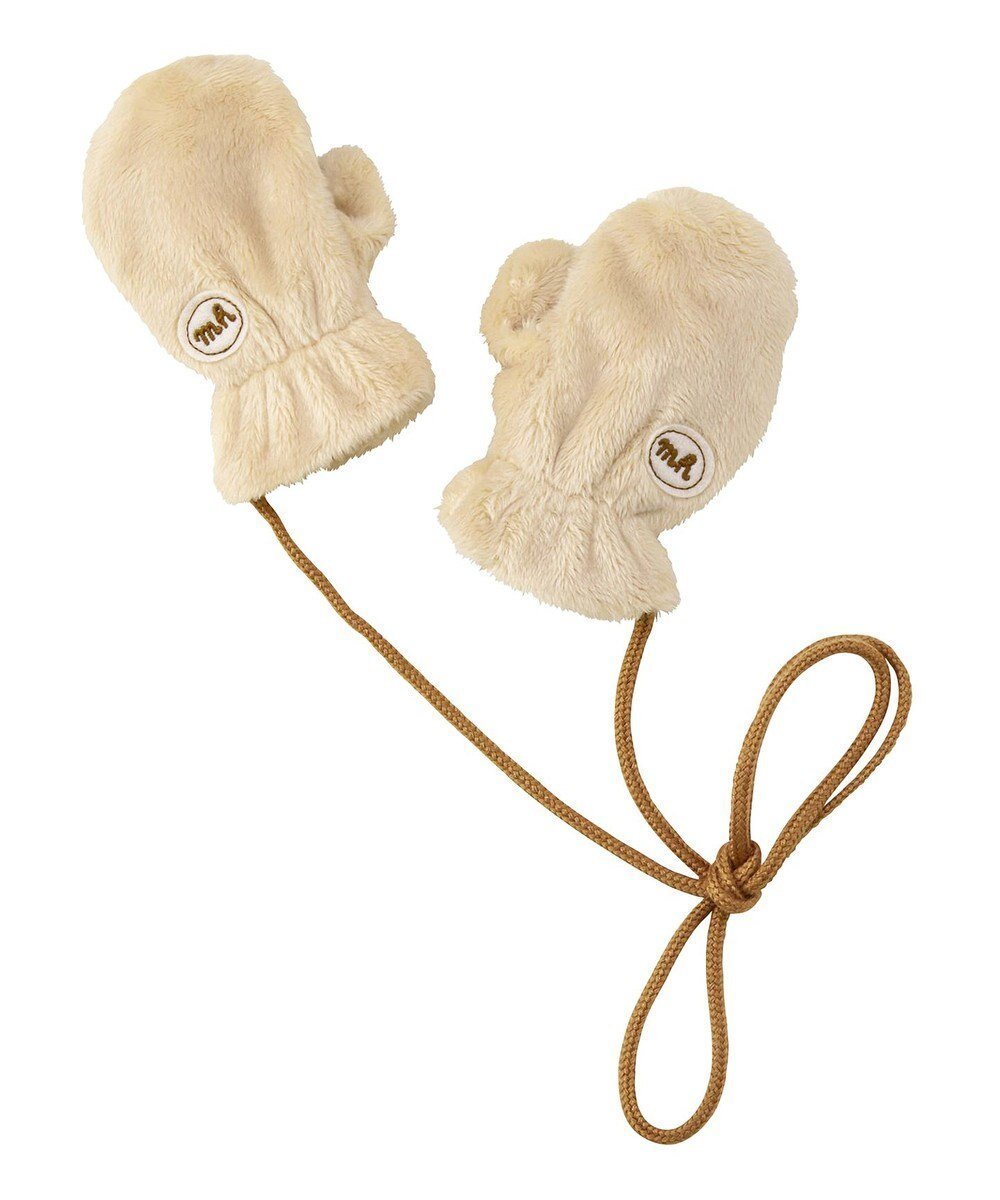 【ミキハウスホットビスケッツ/MIKI HOUSE HOT BISCUITS / KIDS】の【ミキハウス】【0-2歳】 マイクロファー ミトン インテリア・キッズ・メンズ・レディースファッション・服の通販 founy(ファニー) 　ファッション　Fashion　キッズファッション　Fashion for Kids　おすすめ　Recommended / Our Picks　なめらか　Smooth, Silky Texture　A/W・秋冬　Autumn/Winter　防寒　Cold Protection, Winter-Ready　ベージュ|ID: prp329100004855500 ipo3291000000035787853